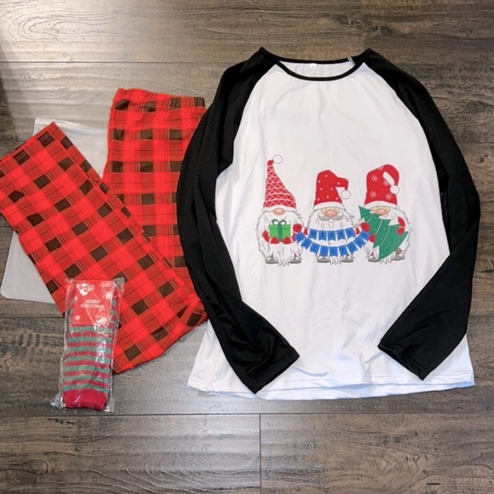 NEW Gnome Christmas PJ’s